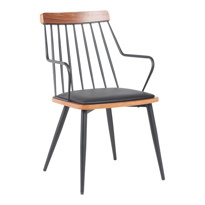 Fotoliu Posse, negru, 52x59x83 cm