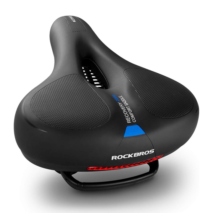 Sa de bicicleta Rockbros AQ-6090, ergonomica, respiranta, albastru, 26x22cm