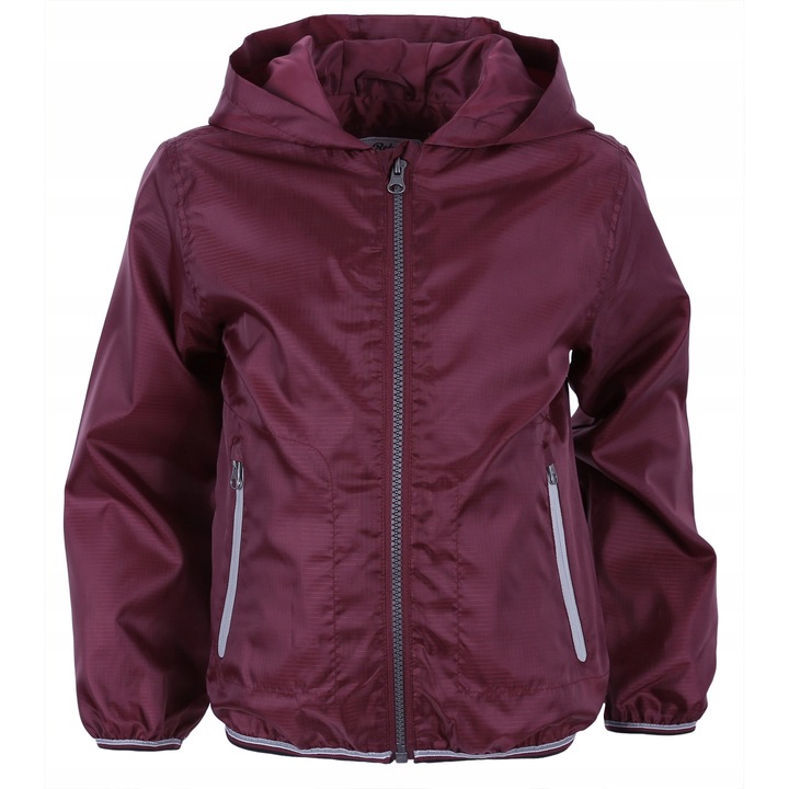 Geaca Bomber Bordo pentru Copii, Primark, Impermeabila, Marimea 98 cm, 2-3 Ani, Cu Gluga si Buzunare cu Fermoar