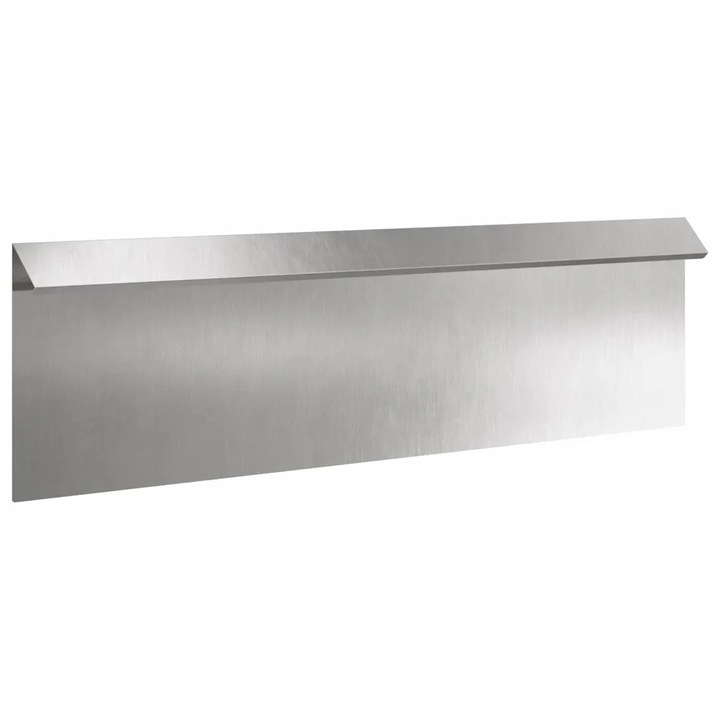 Метална ограда за растения vidaXL, сребрист, 100x3, 5x25 см