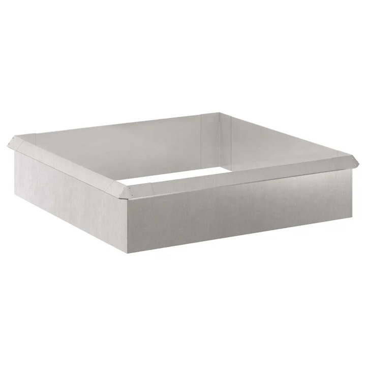 Комплект декоративни огради vidaXL, 8 броя, неръждаема стомана, сребриста, 100x3, 5x25 см