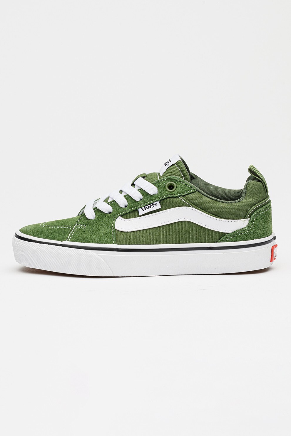 Vans, Tenisi cu piele intoarsa Filmore, Alb, Verde, 37 EU
