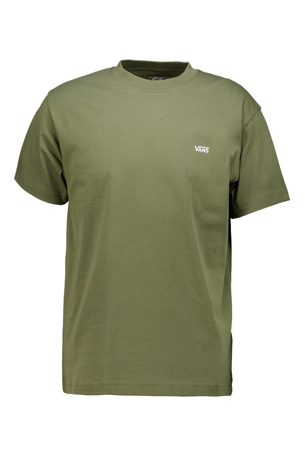 Vans, Tricou cu decolteu la baza gatului, Verde masliniu, L