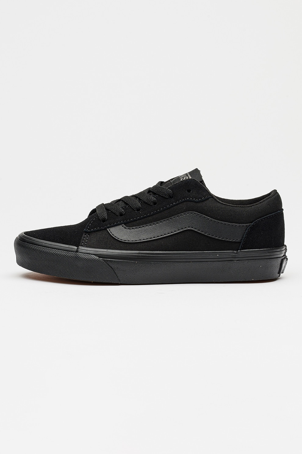 Vans, Pantofi sport Vero cu detalii din piele intoarsa, Negru, 38 EU