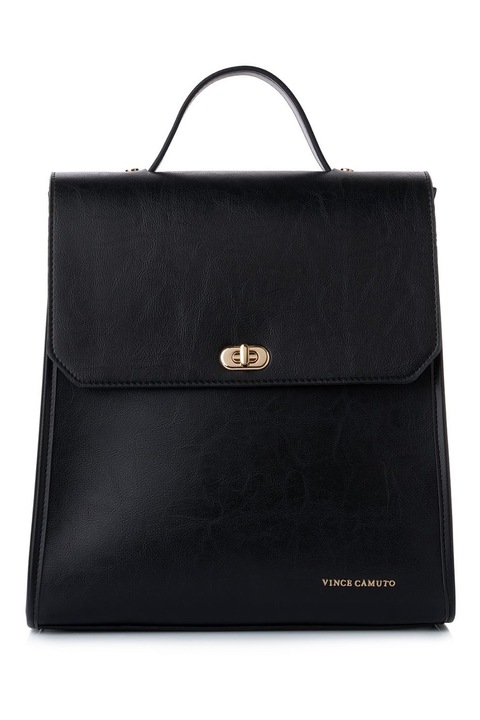 Vince Camuto, Rucsac din piele ecologica cu bareta ajustabila, Negru
