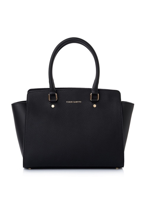 Vince Camuto, Geanta din piele ecologica cu bareta de umarqwfwqd, Negru, 27x32x14
