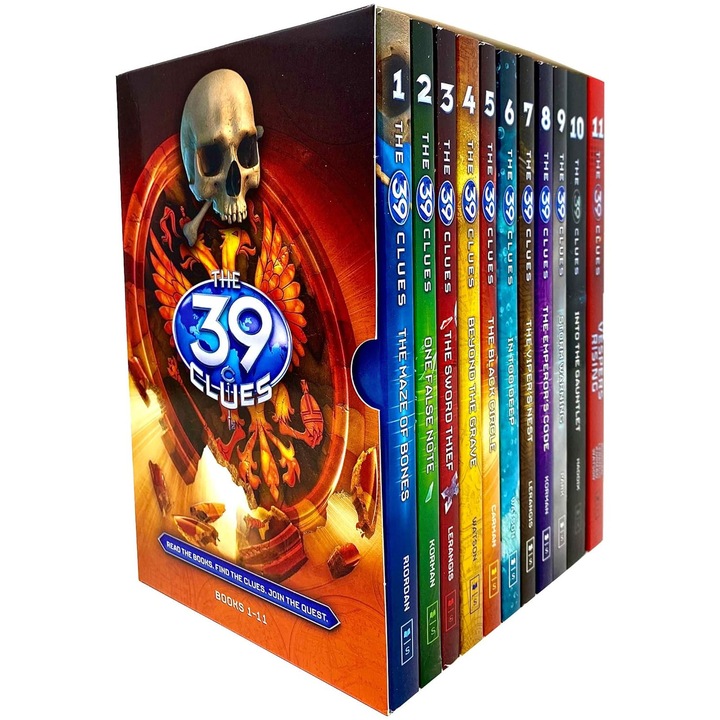 The 39 Clues Series 1 = 11 Books Collection Box Set Pack Plus 66 Digital Game Cards By Rick Riordan, Rick Riordan - Editura Scholastic