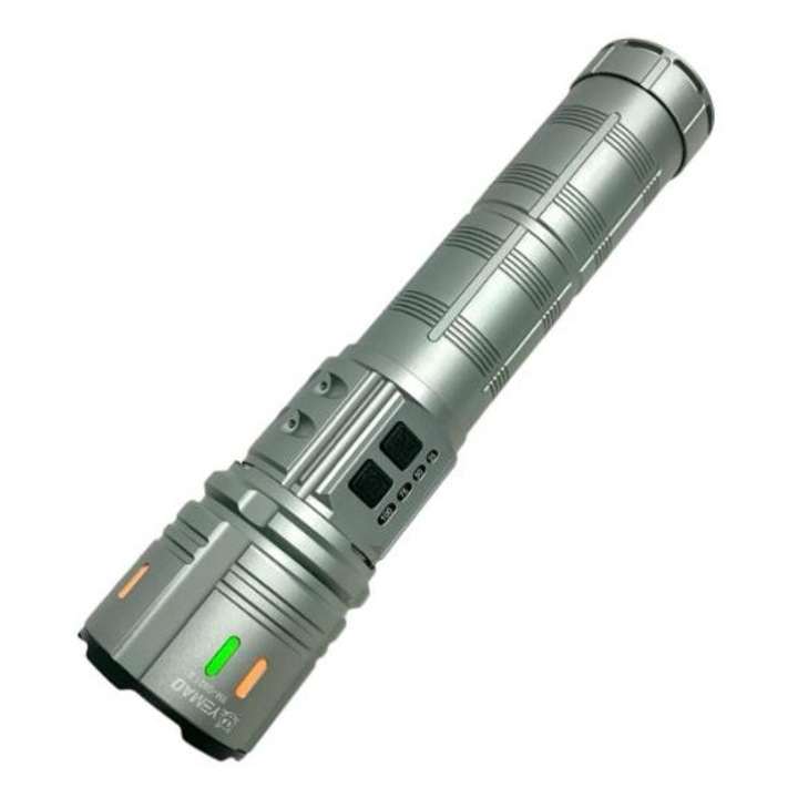 YEMAO taktikai zseblámpa nagy teljesítményű LED-del YM-G921-2, 1400lm, 1200m hatótávolság