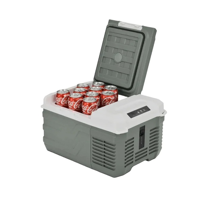 Frigider auto 9L, congelator portabil cu compresor, 12/24V DC 100-240V AC