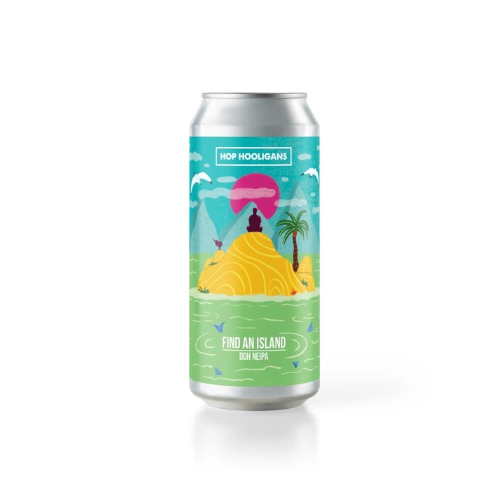 Bere Artizanală Hop Hooligans Find an Island, Blonda, 6%, 500 ml