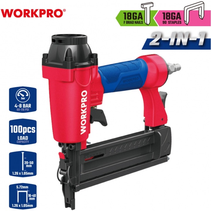 Scule multifunctionale WORKPRO, KARPHOTIKO AEROS PROKAS & DICHALOU (F50/5040), 2 caracteristici, multicolor