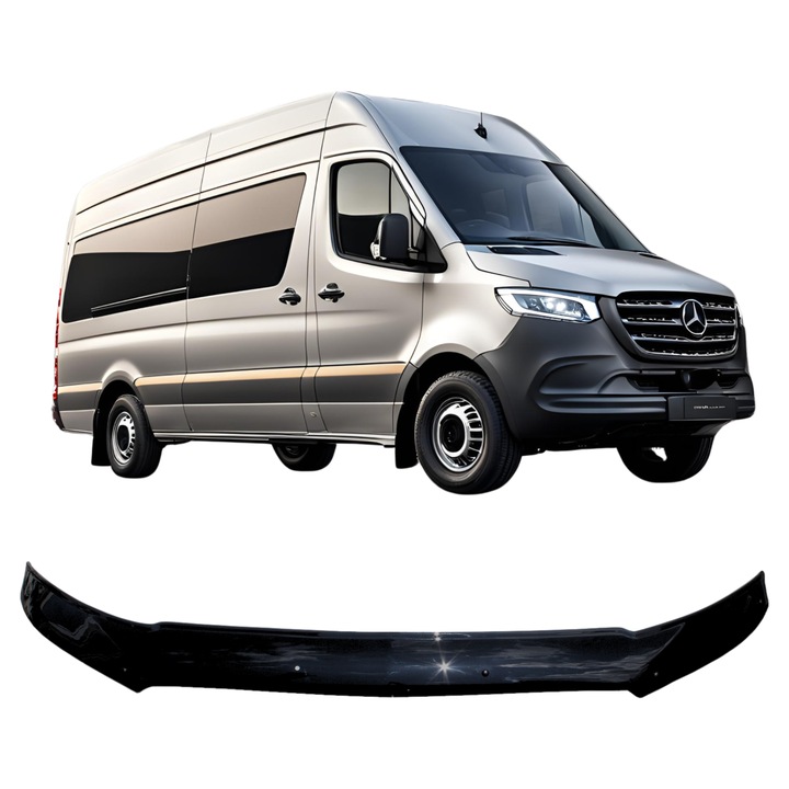 5K Parts maszk borítás Mercedes-Benz Sprinter W907-hez, védelem, modern design, fekete, teljes készlet