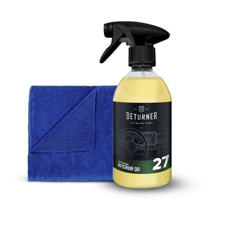 Deturner Interior QD 500 ml + Pearl Microfiber - Set Intretinere Rapida Interior Auto