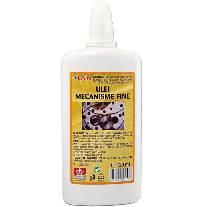 Ulei Mecanisme Fine 120 ml Kynita