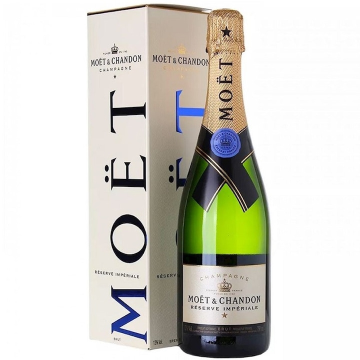 Sampanie Moet&Chandon Brut Reserve Imperial, Cutie, 12%, 0.75l