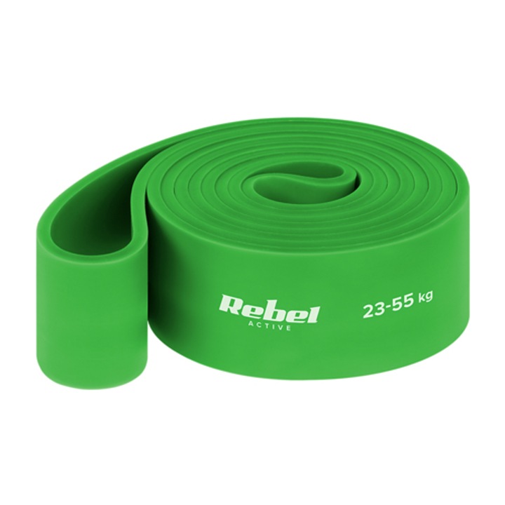 Rebele Active RBA-3001-5 gumiszalag, Power band, 23-55 kg, zöld