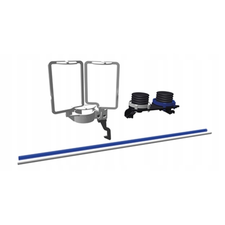 Kit conversie pneumatic Expert PLUS, OLI, pentru rezervor incastrat OLI, tuburi 350mm, pistoane aer, montaj intuitiv, transformare sistem, durabilitate maxima, OLI