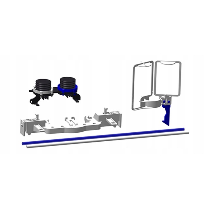 Pneumatikus adapter készlet, OLI, OLI QUADRA PLUS-hoz, mechanikus gomb átalakítás, könnyű telepítés, precíz vízkontroll, sima működés, prémium EU minőség, teljes készlet