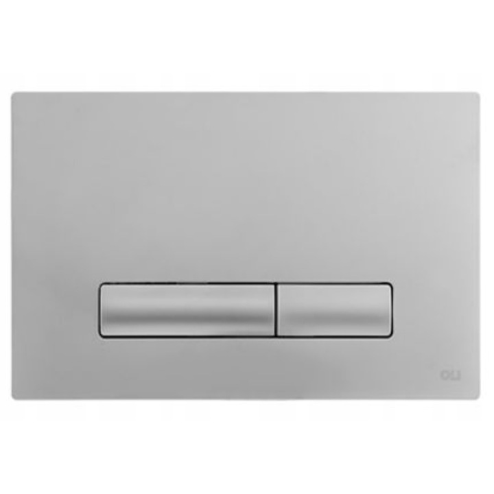 Buton rezervor WC, OLI, Compatibil Cu KOŁO SLIM, SLIM 2, Crom mat, 23x15cm, Model GLAM, Finisaj satinat elegant, Curatare rapida, Fiabilitate ridicata, Aspect premium