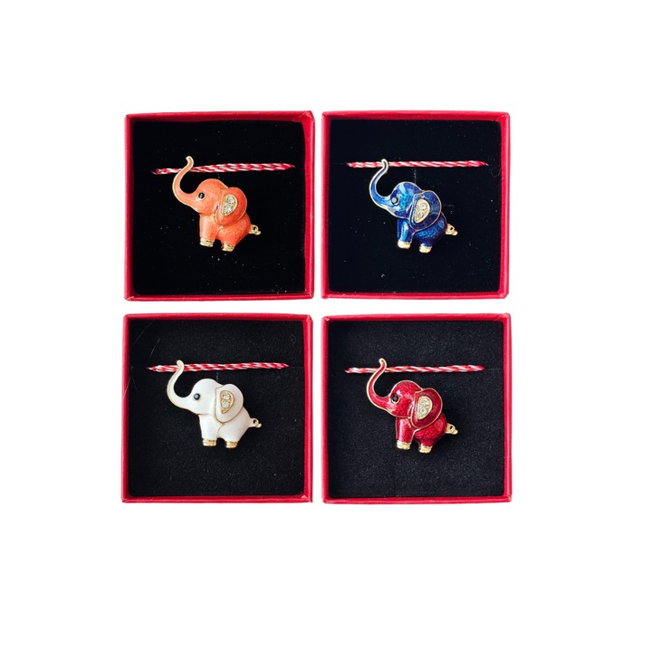 4 db bros martisor szerencsés elefánt