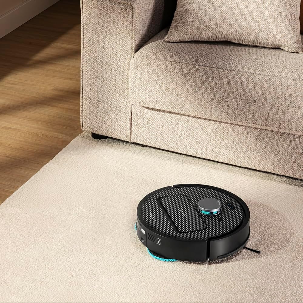 Aspirator robot Cecotec Conga X50 X-Treme, 15000Pa, Wi-Fi, Navigatie laser, Autonomie 240 min, Statie colectare automata, Negru