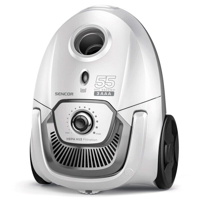 Aspirator cu sac, 700 W, Capacitate colectare 2 l, Filtru HEPA H13, Rebobinare automata