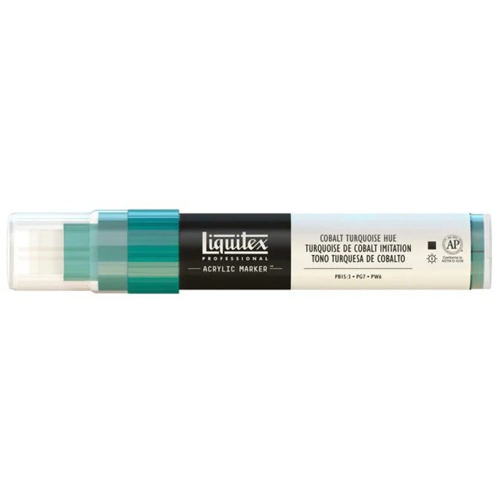 Marker profesional Liquitex, 8-15 mm, multicolor, vârf lat