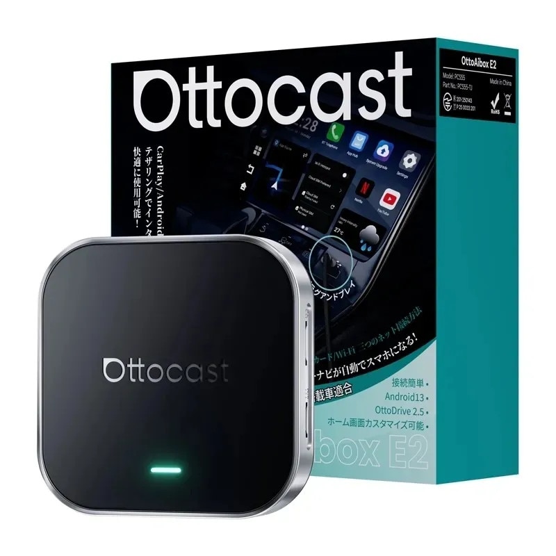 Ottocast OttoAibox E2 ワイヤレスアダプター Adaptor wireless Ottocast OttoAibox E2 CarPlay/Android pentru