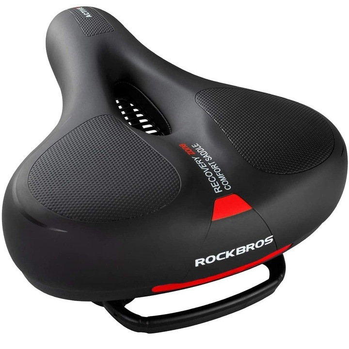 Sa de bicicleta, ROCKBROS, AQ-6090, sa ergonomica confortabila si respiranta, rosu