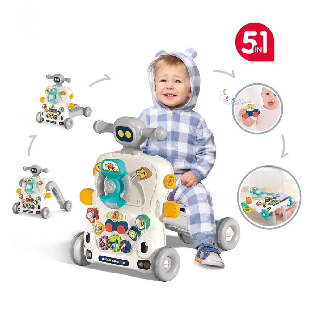 Antemergator Bebe 3 in 1,Prima mea Masinuta, Multicolor, Picodino