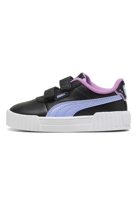 Puma, Pantofi sport Carina 3.0 Jelly Heaven din piele ecologica, Negru/Albastru lavanda