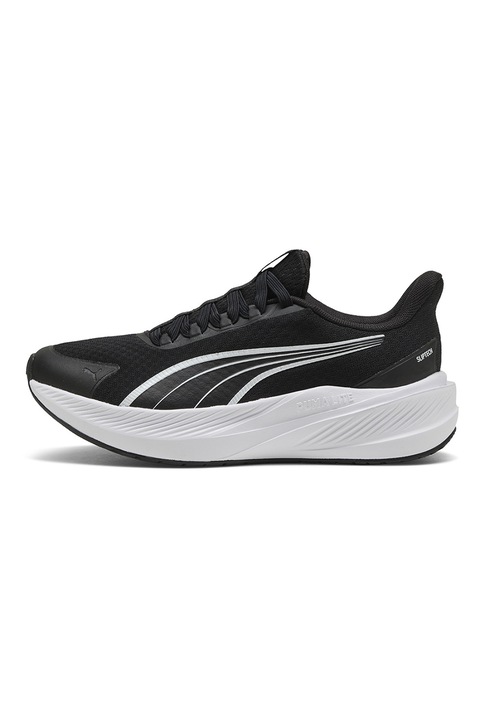 Puma, Pantofi sport slip-on Dasher Lite de plasa, Alb/Negru