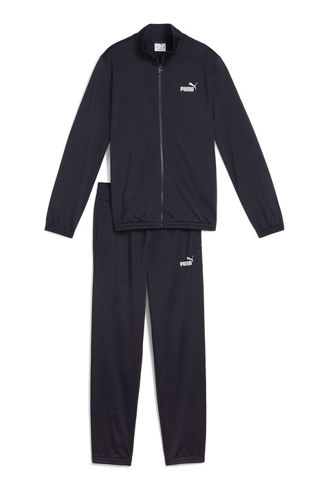 Puma, Trening cu pantaloni lungi si logo, Albastru ultramarin