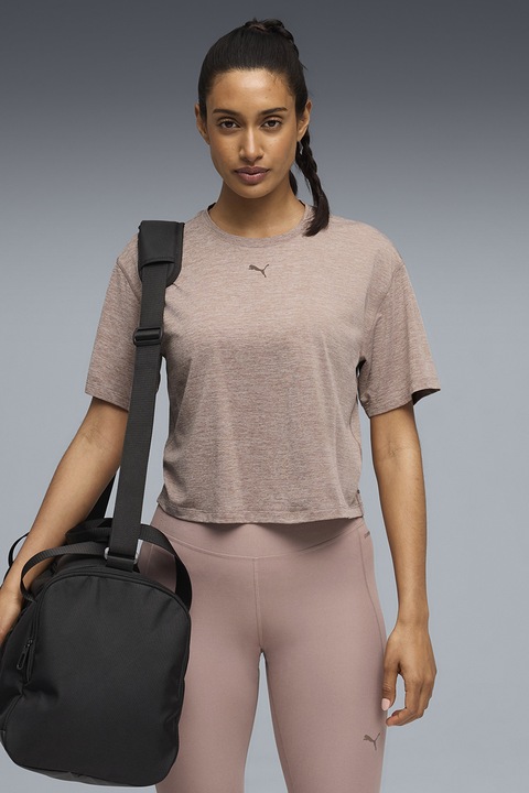 Puma, Tricou lejer cu maneci cazute, pentru antrenament Cloudspun, Roz prafuit