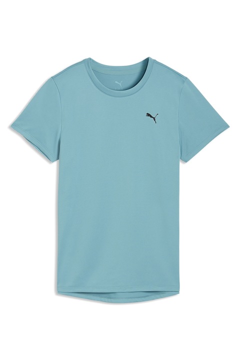 Puma, Tricou cu logo pentru fitness, Turcoaz
