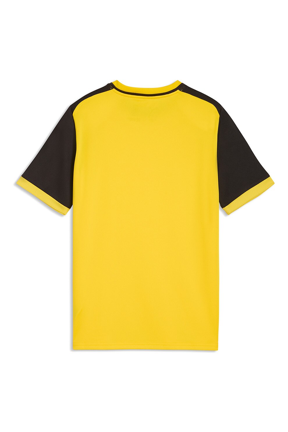 Puma, Tricou cu design colorblock, pentru fotbal, Negru, Galben