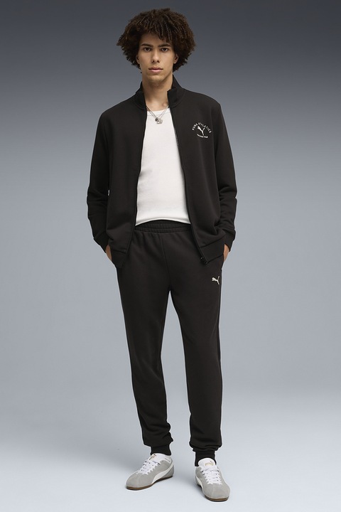 Puma, Trening din amestec de bumbac cu guler mediu, Negru