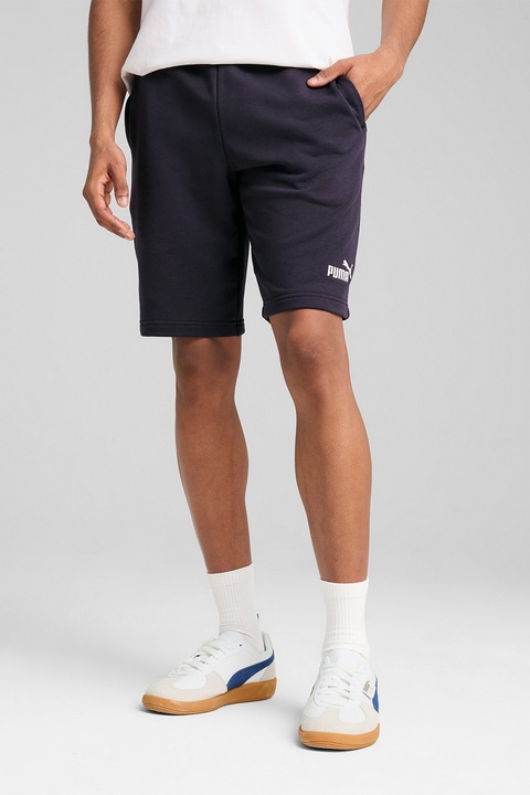 Puma, Pantaloni scurti cu logo si snur interior, Albastru ultramarin