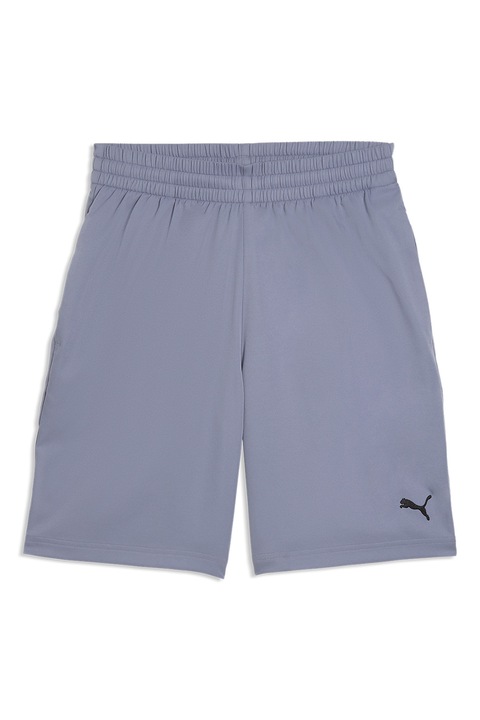 Puma, Bermude sport cu talie elastica Essentials 2, Negru/Albastru prafuit