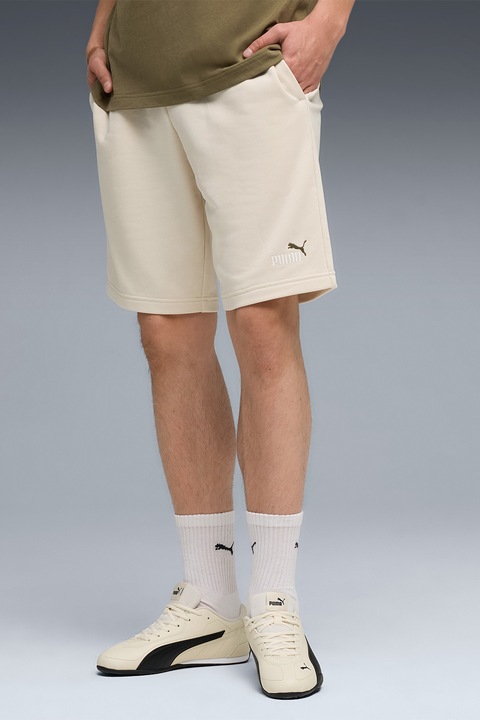 Puma, Bermude sport cu talie elastica Essentials 2, Bej