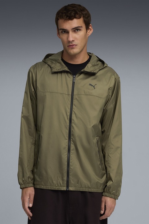 Puma, Jacheta cu logo discret, Verde masliniu