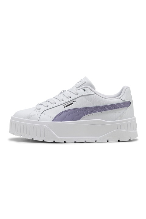 Puma, Pantofi sport Karmen II flatform, Violet/Alb optic