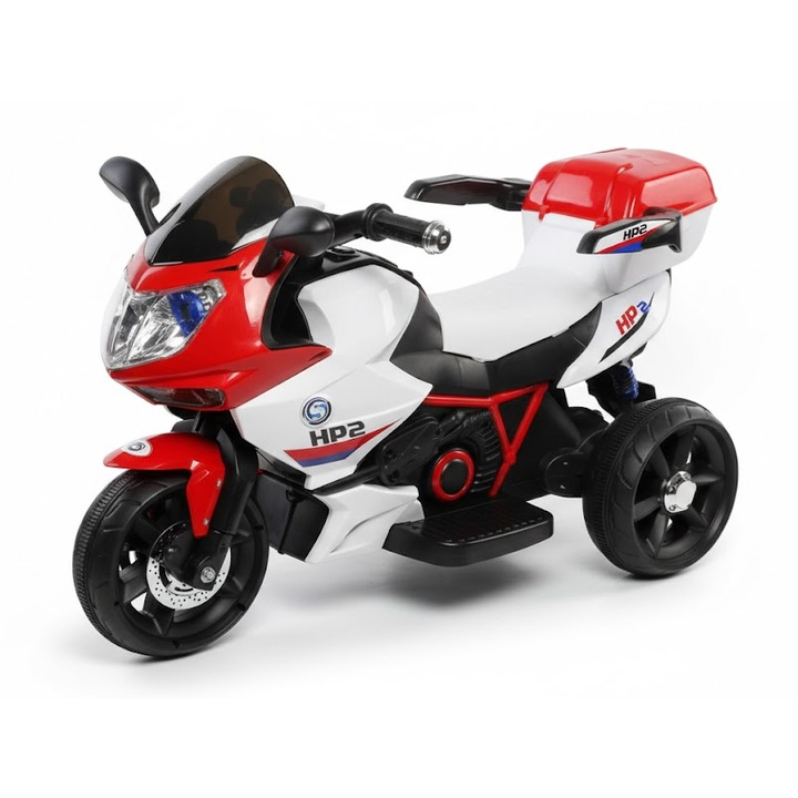 Motocicleta electrica cu acumulator, pentru copii, HP2 MB6187R (rosu)