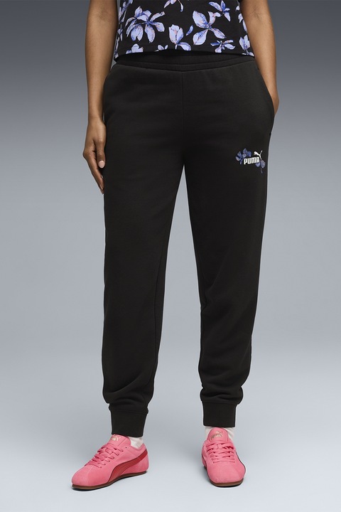 Puma, Pantaloni de trening cu buzunare laterale, Negru