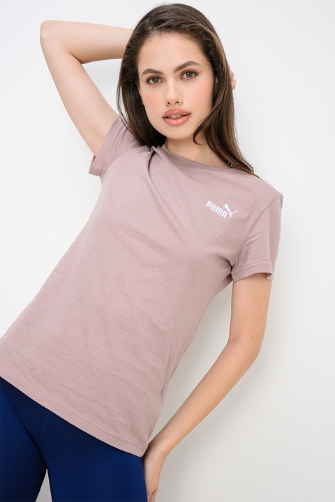 Puma, ESS Small No. 1 pamutpóló, Fehér/Púderrózsaszín