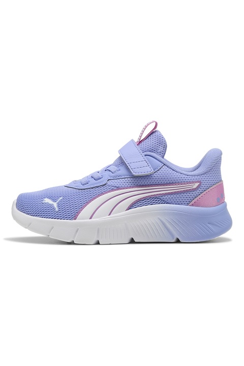 Puma, Pantofi sport FlexFocus Modern din material textil, Albastru lavanda/Roz pastel/Alb optic