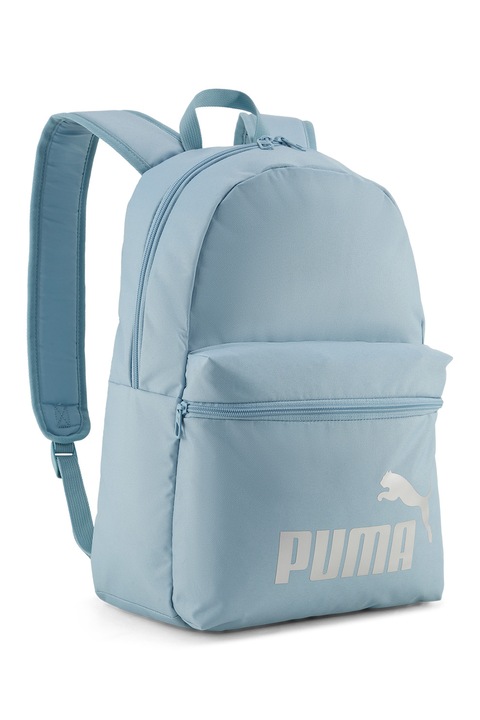 Puma, Rucsac cu logo Phase - 22 L, Alb, Albastru prafuit