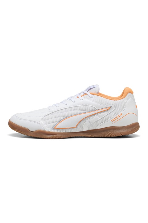 Puma, Ghete de futsal TRUCO IV, Portocaliu pal/Alb optic