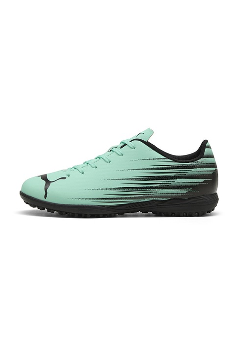 Puma, Pantofi sport ATTACANTO II pentru fotbal, Negru/Verde menta