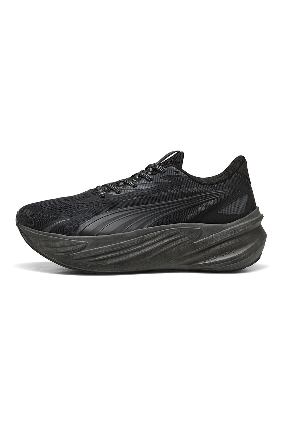 Puma, Pantofi wedge Maxima Pro cu garnituri sintetice pentru alergare, Negru, 6.5